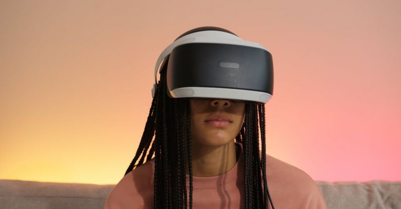 Gaming Station - Teenager with Braids in PS VR Headset