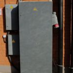 Power Supply Units - Industrial power cabinet installed on street