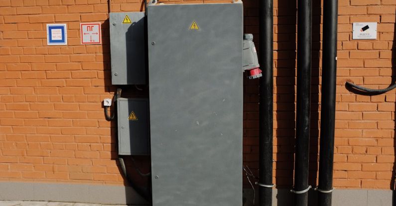 Power Supply Units - Industrial power cabinet installed on street