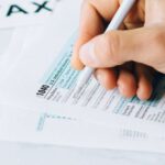 Time Of Year - Person Filing Tax Documents